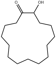 Cyclopentadecanone, 2-hydroxy Structure
