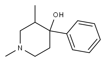 1,3-DIMETHYL-4-PHENYL-4-PIPERIDINOL Structure