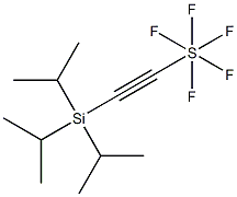 Pentafluoro[(triisopropylsilyl)ethynyl]sulfur Structure