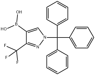 [3-(TRIFLUOROMETHYL)-1-TRITYL-1H-PYRAZOL-4-YL]BORONIC ACID Structure