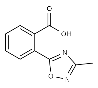 2-(3-Methyl-1,2,4-oxadiazol-5-yl)benzoic acid Structure