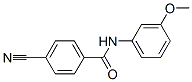 Benzamide, 4-cyano-N-(3-methoxyphenyl)- (9CI) Structure