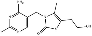 3-[(4-amino-2-methylpyrimidin-5-yl)methyl]-5-(2-hydroxyethyl)-4-methylthiazol-2(3H)-one Structure