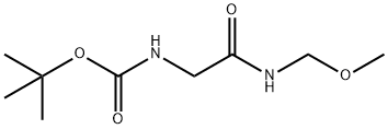 Carbamic acid, [2-[(methoxymethyl)amino]-2-oxoethyl]-, 1,1-dimethylethyl ester Structure