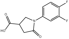 1-(3,4-difluorophenyl)-5-oxopyrrolidine-3-carboxylic acid Structure