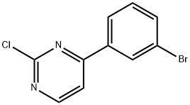 4-(3-Bromophenyl)-2-chloropyrimidine Structure