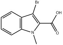3-bromo-1-methyl-1H-indole-2-carboxylic acid Structure