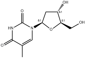 1-[(2R,4S,5R)-4-hydroxy-5-(hydroxymethyl)oxolan-2-yl]-5-methyl-pyrimidine-2,4-dione Structure