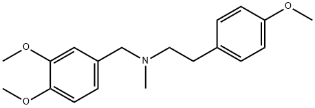 N-[(3,4-Dimethoxyphenyl)methyl]-4-methoxy-N-methylbenzeneethanamine Structure