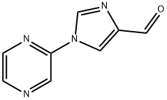 1-(PYRAZIN-2-YL)-1H-PYRAZOLE-4-CARBALDEHYDE Structure