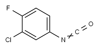 3-CHLORO-4-FLUOROPHENYL ISOCYANATE Structure