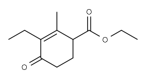 4-CARBETHOXY-2-ETHYL-3-METHYL-2-CYCLOHEXEN-1-ONE Structure