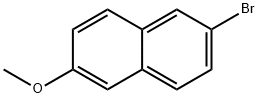 2-Bromo-6-methoxynaphthalene Structure