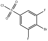 4-BROMO-3,5-DIFLUOROBENZENESULPHONYL CHLORIDE Structure