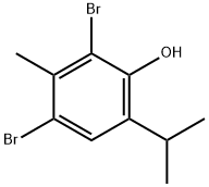 2,4-Dibromo-6-isopropyl-3-methylphenol Structure