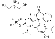 Thymolphthalein monophosphate 2-amino-2-methyl-1,3-propanediol salt Structure