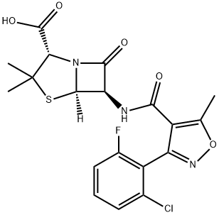 Flucloxacillin Structure