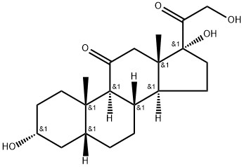 3alpha,17,21-trihydroxy-5-beta-pregnane-11,20-dione Structure