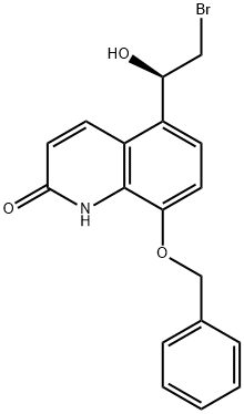 8-Benzyloxy-5-((R)-2-broMo-1-hydroxyethyl)-1H-quinolinone Structure