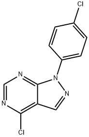 4-CHLORO-1-(4-CHLOROPHENYL)-1H-PYRAZOLO[3,4-D]PYRIMIDINE Structure
