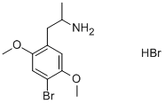 (+/-)-2,5-DIMETHOXY-4-BROMO-AMPHETAMINE HYDROBROMIDE Structure