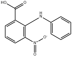 2-PHENYLAMINO-3-NITROBENZOIC ACID Structure