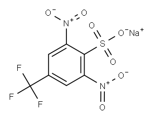 2,6-DINITRO-4-TRIFLUOROMETHYLBENZENESULFONIC ACID SODIUM SALT Structure
