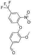 3-Methoxy-4-[2-nitro-4-(trifluoromethyl)phenoxy]-benzaldehyde Structure