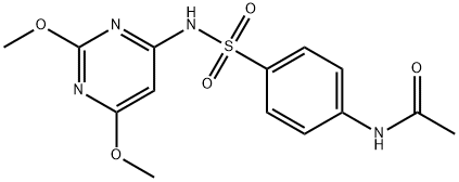 4-(Acetylamino)-N-(2,6-dimethoxy-4-pyrimidinyl)benzenesulfonamide Structure