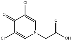3,5-Dichloro-4-pyridone-N-acetic acid Structure