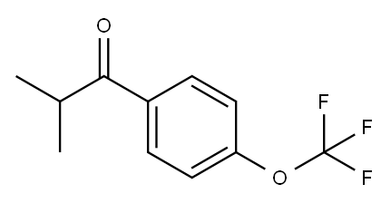 2-Methyl-1[4-(trifluoromethoxy)phenyl] propan-1-one Structure