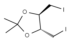 (+)-TRANS-4 5-BIS(IODOMETHYL)-2,2-DIMETHYL-1 3-DIOXOLANE Structure