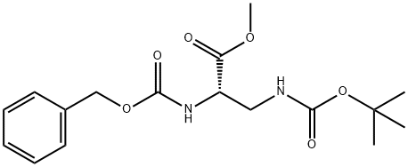 (S)-Methyl 2-N-Cbz-3-N-Boc-propanoate Structure