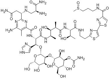 N1-(3-(Methylsulfinyl)propyl)bleomycinamide Structure