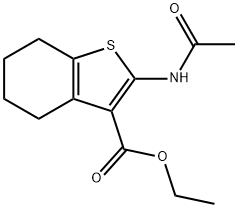 ETHYL 2-ACETAMIDO-4,5,6,7-TETRAHYDROBENZO[B]THIOPHENE-3-CARBOXYLATE Structure