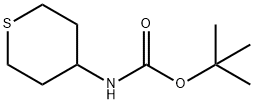 Carbamic acid, (tetrahydro-2H-thiopyran-4-yl)-, 1,1-dimethylethyl ester (9CI) Structure