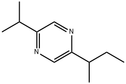 Pyrazine, 2-(1-methylethyl)-5-(1-methylpropyl)- (9CI) Structure