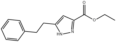 1H-Pyrazole-3-carboxylic acid, 5-(2-phenylethyl)-, ethyl ester Structure