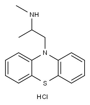 rac N-Demethyl Promethazine Hydrochloride Structure