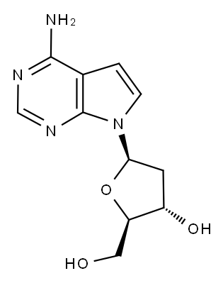 7-DEAZA-2'-DEOXYADENOSINE Structure