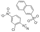 2-CHLORO-4-NITROBENZENEDIAZONIUM 2-NAPHTHALENESULFONATE Structure