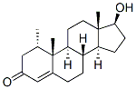 17beta-hydroxy-1alpha-methylandrost-4-ene-3-one Structure