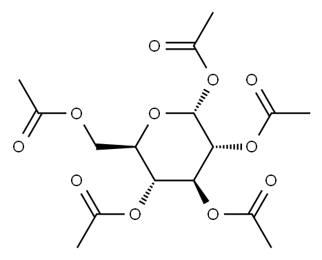 Glucose pentaacetate Structure