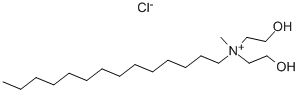 bis(2-hydroxyethyl)methyltetradecylammonium chloride Structure