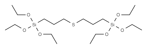triethoxy-[3-(3-triethoxysilylpropylsulfanyl)propyl]silane Structure
