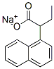 1-Naphthaleneacetic acid, .alpha.-ethyl-, sodium salt Structure