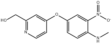2-Pyridinemethanol, 4-[4-(methylamino)-3-nitrophenoxy]- Structure