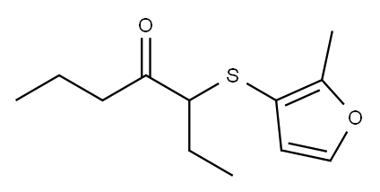3-(2-Methyl-3-furylthio)-4-heptanone Structure