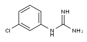 3-Chlorophenylguanidine Structure