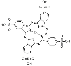 ZN(II) PHTHALOCYANINE TETRASULFONIC ACID Structure